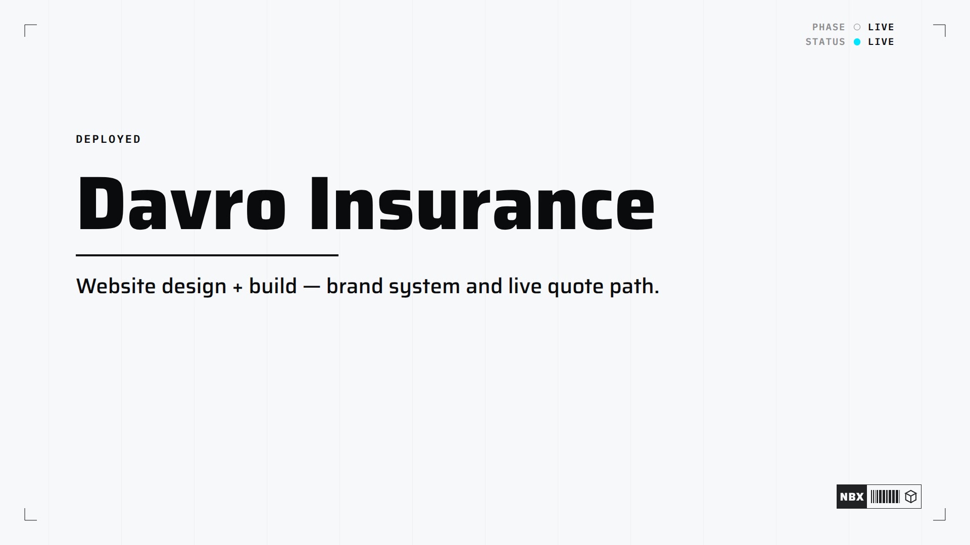 Davro Insurance — case film.